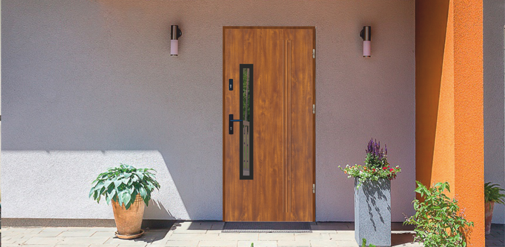 wizualizacja drzwi wejściowych do domu mieszkania